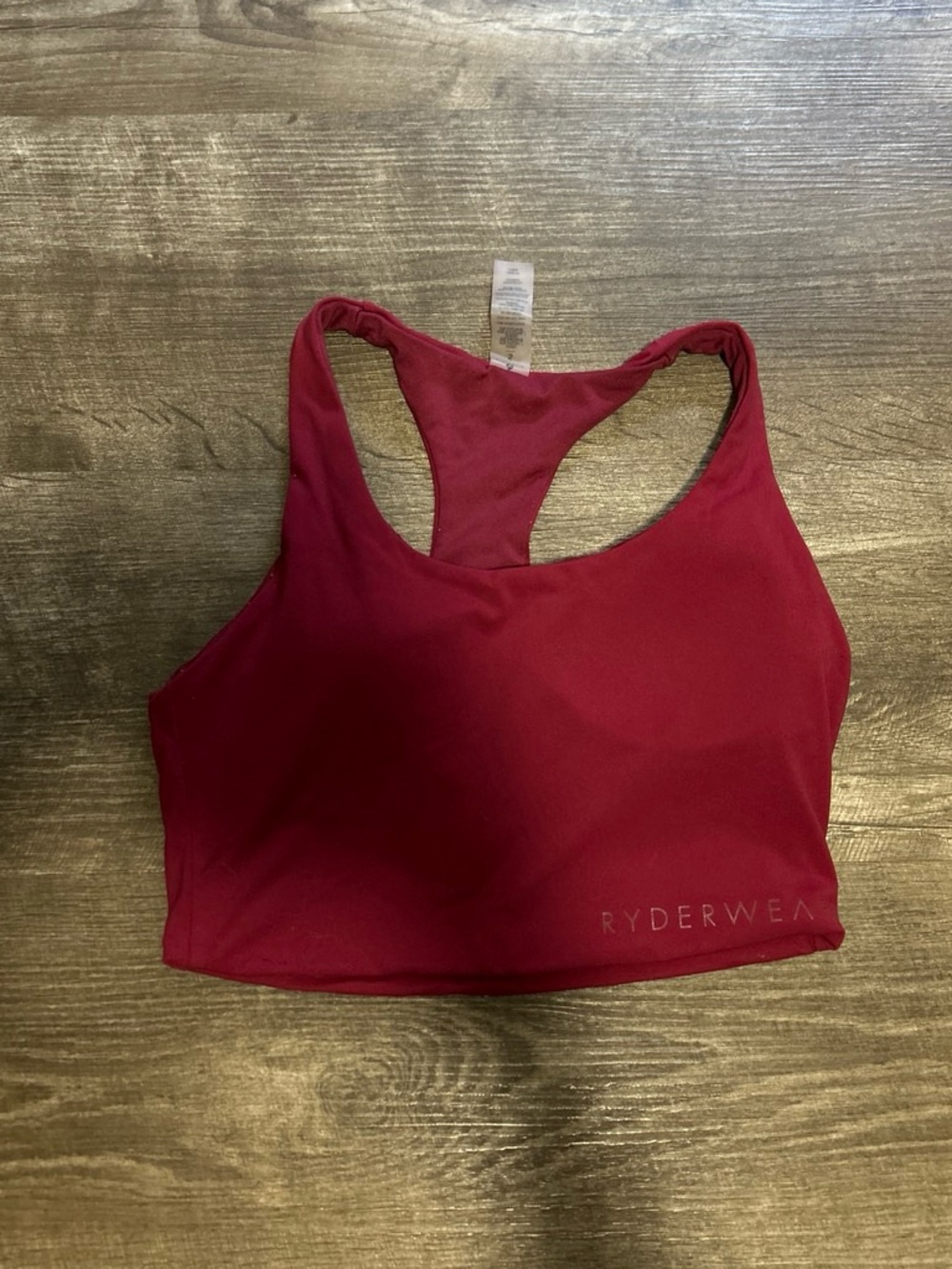Ryderwear Wine Racerback Crop Sports Bra and Leggings Set